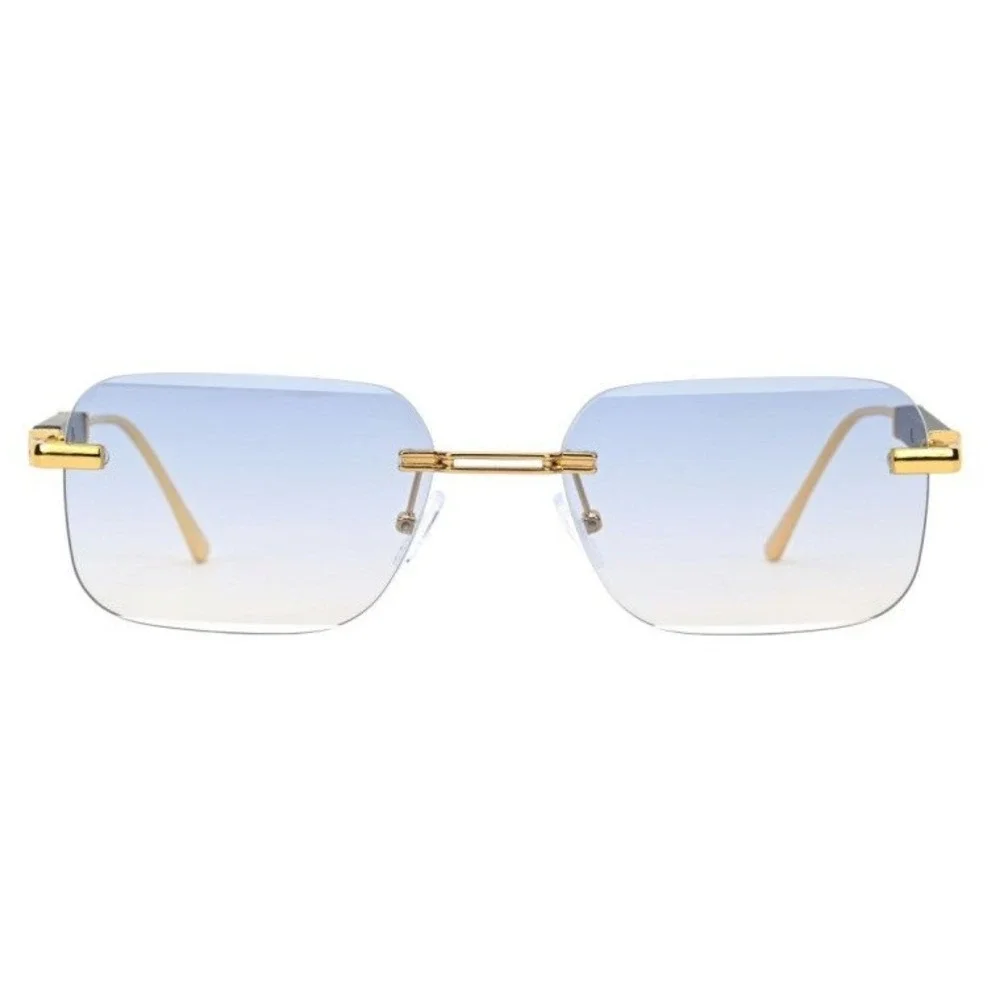 WomenGradient Blue Lens Sunglasses Stylish Square Modern UV400 Outfit Shades New